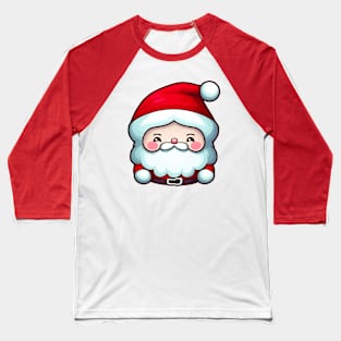 Kawaii Chibi Santa Claus || Adorable Anime Christmas Santa Baseball T-Shirt